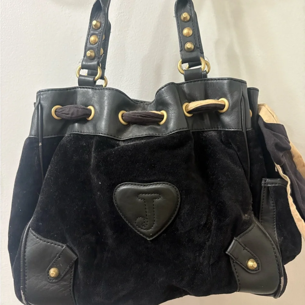 Vintage Juicy Couture Scottie Velvet Shoulder Bag - Picture 7 of 8